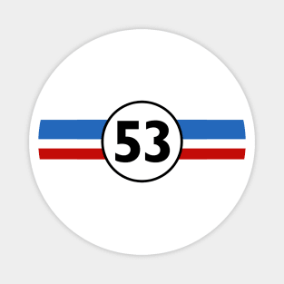 Herbie 53 Classic Racing Car 1963 Circle Logo #8 Magnet